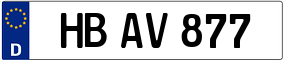 Trailer License Plate